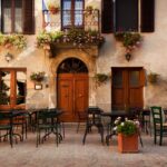 konsep cafe outdoor sederhana